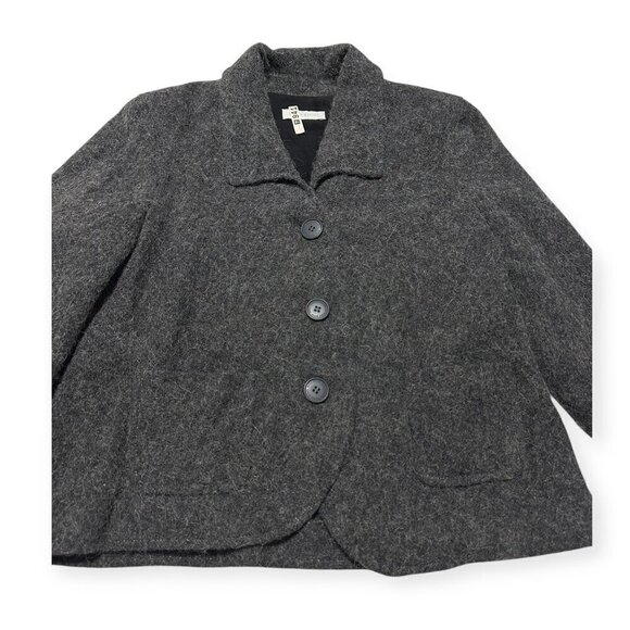 Vintage Nina Ricci Gray Wool Blend Jacket, Size 42 FR/M - Picture 8 of 14